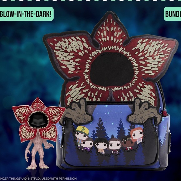 Funko Handbags - Stranger Things Season‎ 4 Demogorgan Funko Backpack Loungefly Set SDCC 2022